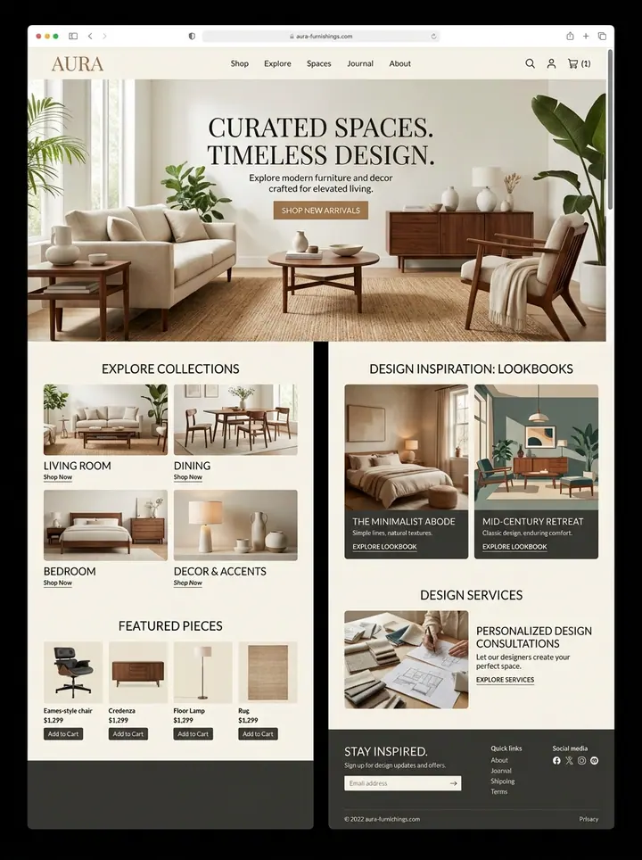 Vista previa de un concepto de interiorismo: tienda + asesoría